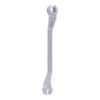 KS Tools Chiave poligonale doppia CHROMEplus aperta, a gomito, 10x11mm