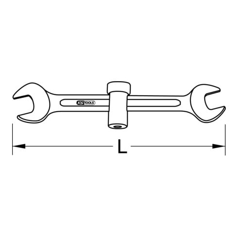 KS Tools Chiave speciale sanitaria 17x19mm, 220mm