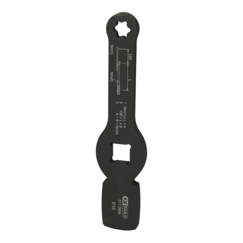 KS Tools Chiave TX ad impatto 3/4" con 2 superfici di battuta