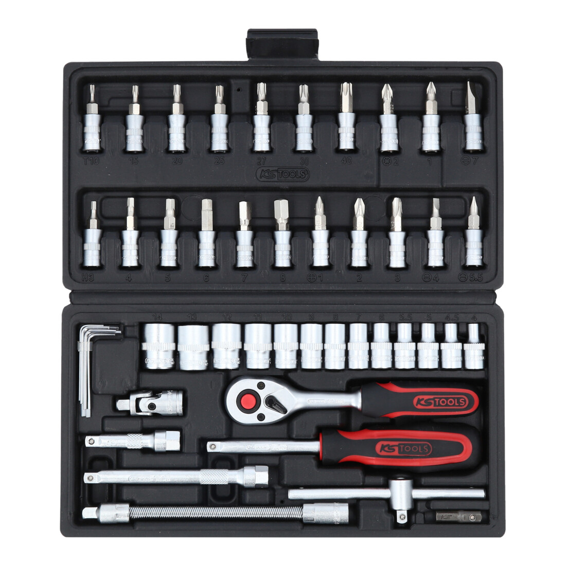 KS Tools Chiavi a bussola 1/4", 48pz.