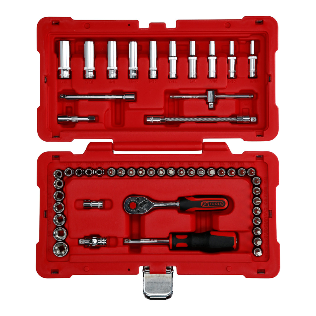 KS Tools Chiavi a bussola 1/4" CHROMEplus, 52pz.