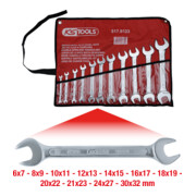 KS Tools Chiavi a forchetta doppia CLASSIC, 11pz., 6x7-30x32mm