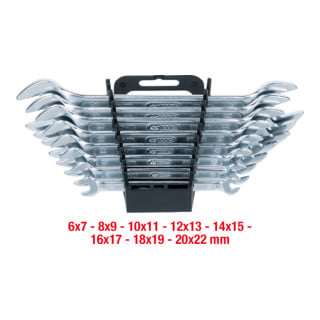 KS Tools Chiavi a forchetta doppia CLASSIC, 8pz., 6x7-20x22mm