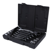 KS Tools Chiavi combinate a cricchetto articolato GEARplus, 12pz., bloccabili con adattatore-1