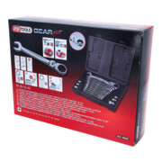 KS Tools Chiavi combinate a cricchetto articolato GEARplus, 18pz., bloccabili