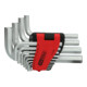 KS Tools Chiavi maschio esagonali piegate, in supporto pieghevole, 14pz., 1/16"-3/4"-3