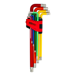 KS Tools Chiavi maschio piegate RIBE, XL, 9pz.