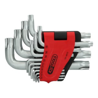 KS Tools Chiavi maschio piegate TX, corte, 14pz.