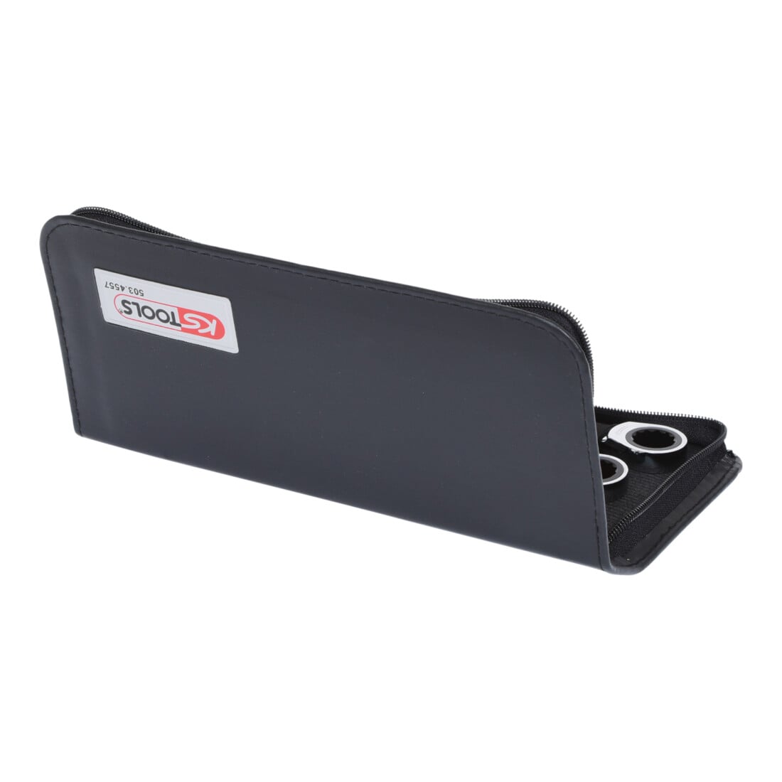 KS Tools Chiavi poligonali a cricco doppie GEARplus, 6pz., custodia in pelle