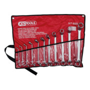 KS Tools Chiavi poligonali doppie CLASSIC, a gomito, 11pz. 6-32mm-2