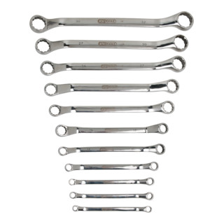 KS Tools Chiavi poligonali doppie in acciaio inox, a gomito, 11pz.