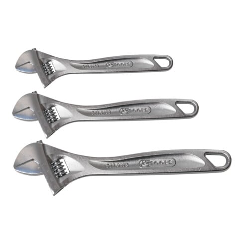 KS Tools Chiavi regolabili a rullino CLASSIC, 3pz.