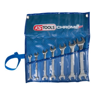 KS Tools CHROMEplus Doppel-Maulschlüssel-Satz, 7-teilig