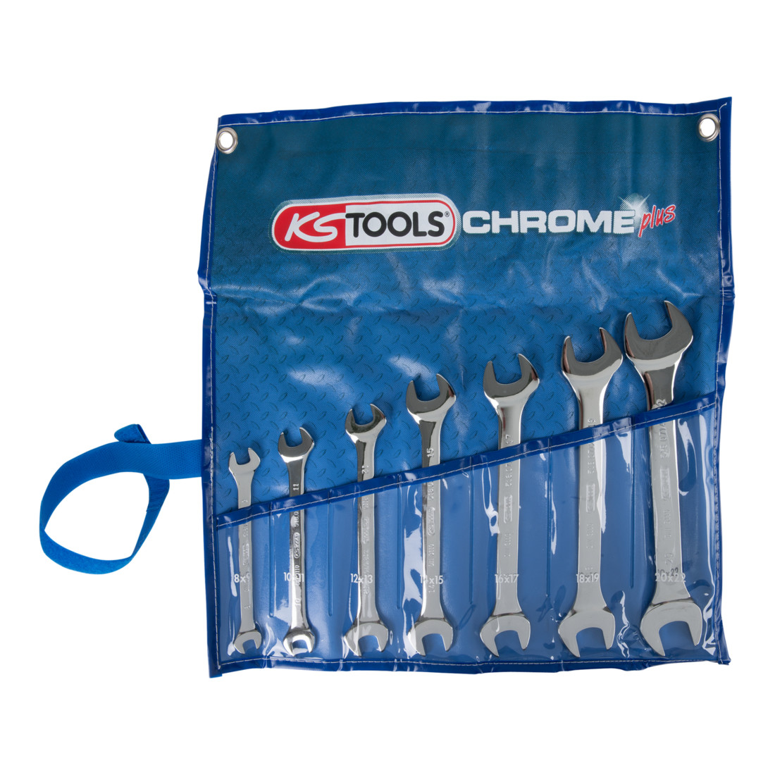 KS Tools CHROMEplus Doppel-Maulschlüssel-Satz, 7-teilig