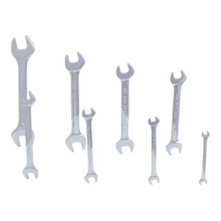 KS Tools CHROMEplus Doppel-Maulschlüssel-Satz, 8-teilig