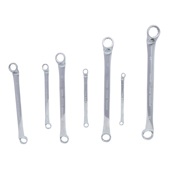 KS Tools CHROMEplus Doppel-Ringschlüssel-Satz, 7-teilig
