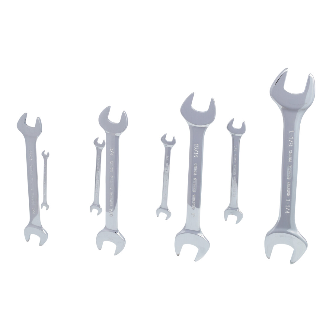 KS Tools CHROMEplus dubbele steeksleutelset, 8-delig