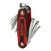 KS Tools CHROMEplus Kugelkopf-Innensechskant-Winkelstiftschlüssel-Klapphalter, 8-teilig-2