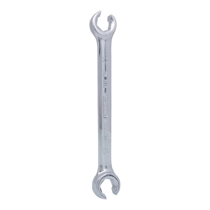 KS Tools CHROMEplus Offener Doppel-Ringschlüssel, abgewinkelt, 12x13mm