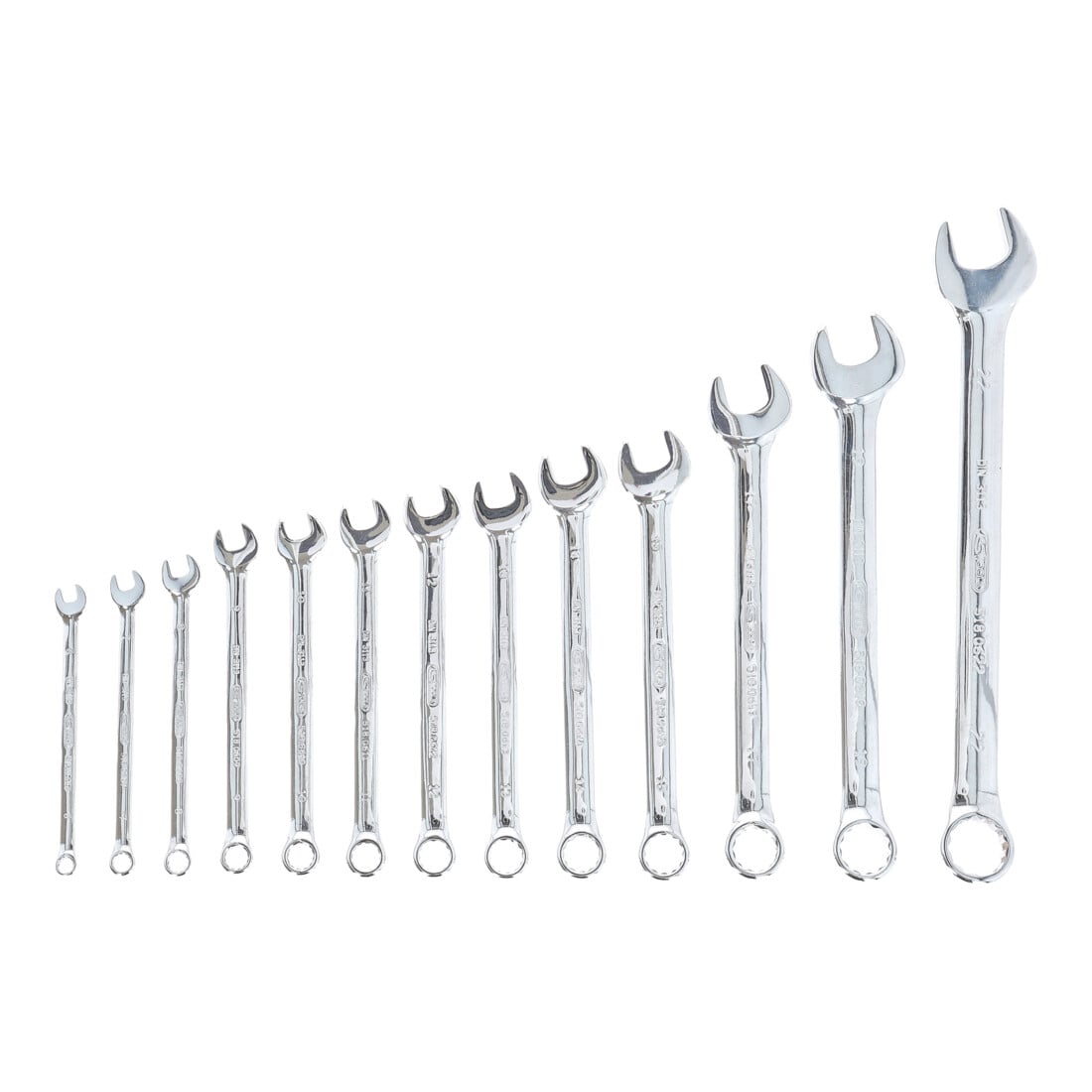 KS Tools CHROMEplus Ringmaulschlüssel-Satz, abgewinkelt, 13-teilig