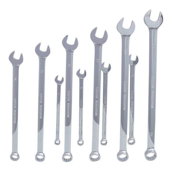 KS Tools CHROMEplus ringsteeksleutelset, XL, 10-delig