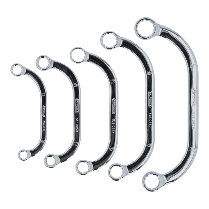 KS Tools CHROMEplus Starter- und Blockschlüssel-Satz, 5-teilig