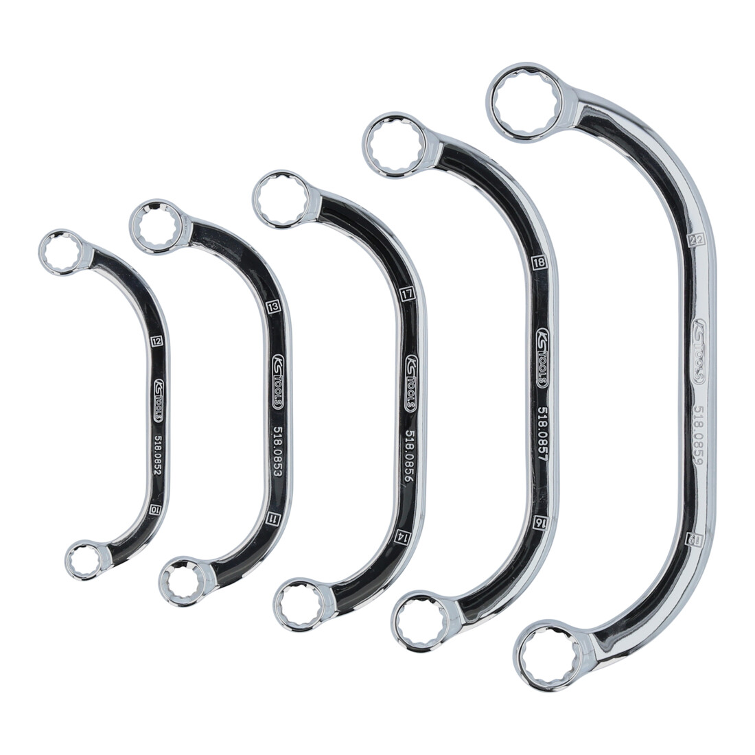 KS Tools CHROMEplus Starter- und Blockschlüssel-Satz, 5-teilig