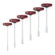 KS Tools CHROMEplus T-greep moeraanzetter set, 6 stuks, 6-14mm-4