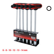 KS Tools CHROMEplus T-Handle nut Driver Set, 6 pièces, 6-14mm-2