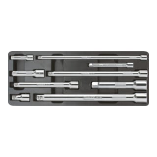 KS Tools CHROMEplus Verlängerungs-Satz mit Verriegelung, 9-teilig