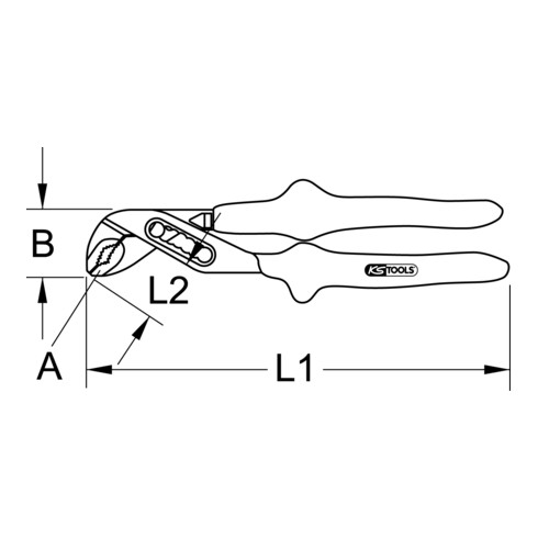 KS Tools CLASSIC 1000V waterpomptang