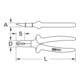 KS Tools CLASSIC 1000V eenhands kabelschaar, werkkop gecoat-3