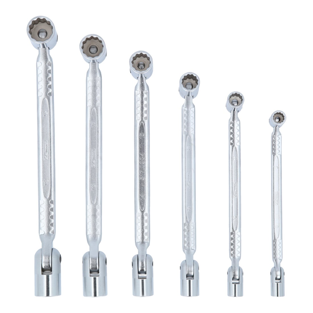 KS Tools CLASSIC Doppel-Gelenkschlüssel-Satz, 6-teilig