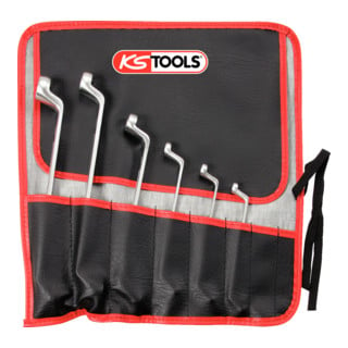 KS Tools CLASSIC Doppel-Ringschlüssel-Satz TX-E, gekröpft, 6-teilig