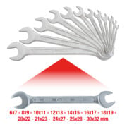 KS Tools CLASSIC dubbele steeksleutelset, 12-delig, 6x7-30x32mm