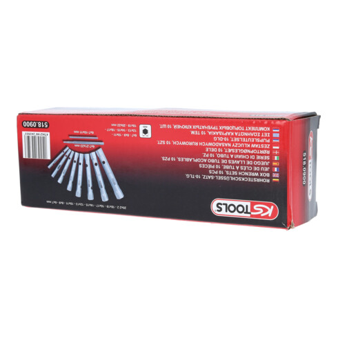 KS Tools CLASSIC pijpsleutelset, 10 stuks, 6x7-20x22mm