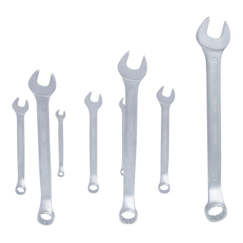 KS Tools CLASSIC Ringmaulschlüssel-Satz, 8-teilig gekröpft, 8-22mm