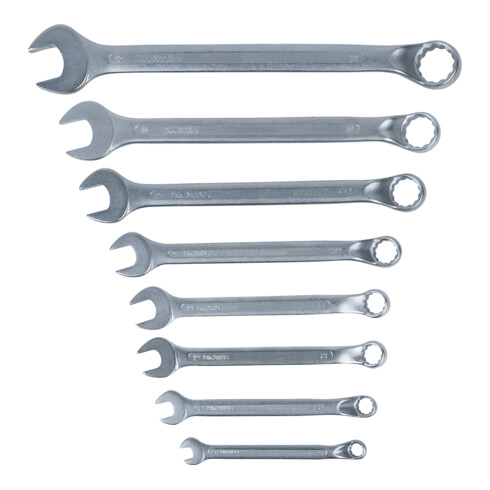 KS Tools CLASSIC Ringmaulschlüssel-Satz, 8-teilig gekröpft, 8-22mm