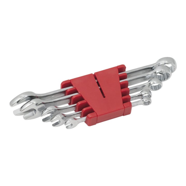 KS Tools CLASSIC Ringmaulschlüssel-Satz, abgewinkelt, 5-teilig 8-19mm