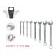 KS Tools CLASSIC Ringmaulschlüssel-Satz, abgewinkelt, 8-teilig 8-19mm