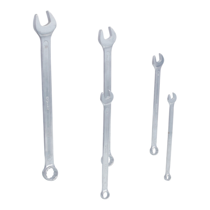 KS Tools CLASSIC Ringmaulschlüssel-Satz, extra lang, 5-teilig 8-19mm