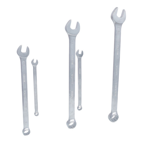 KS Tools CLASSIC Ringmaulschlüssel-Satz, extra lang, 5-teilig 8-19mm