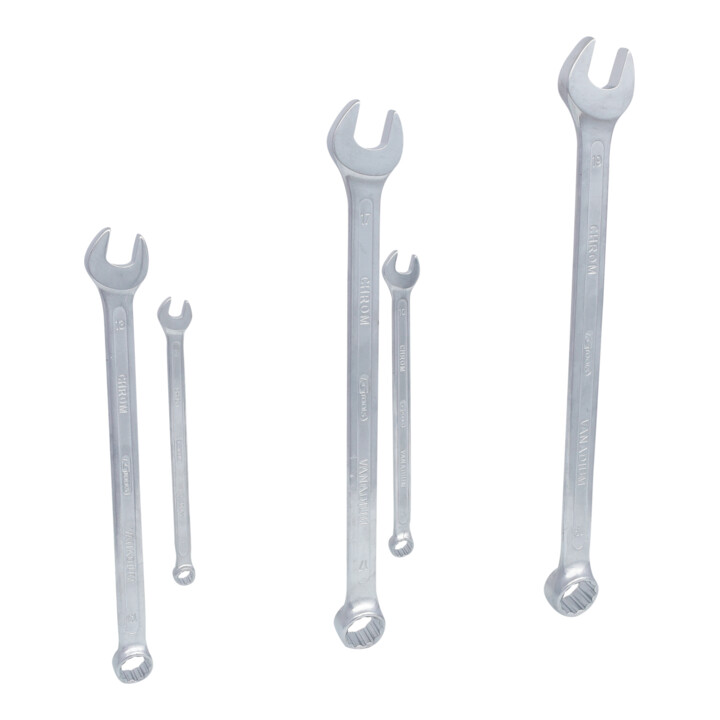 KS Tools CLASSIC ringsteeksleutelset, extra lang, 5 stuks 8-19mm