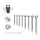 KS Tools CLASSIC ringsteeksleutelset, haaks, 8-delig 8-19mm