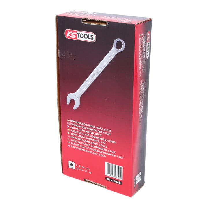 KS Tools CLASSIC ringsteeksleutelset, haaks, 8-delig 8-19mm