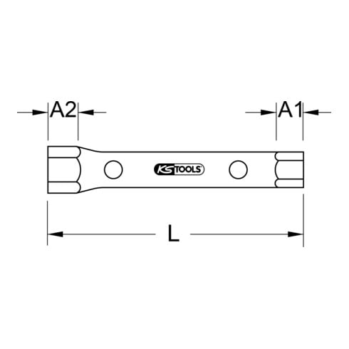 KS Tools CLASSIC Rohrsteckschlüssel, 14x15mm