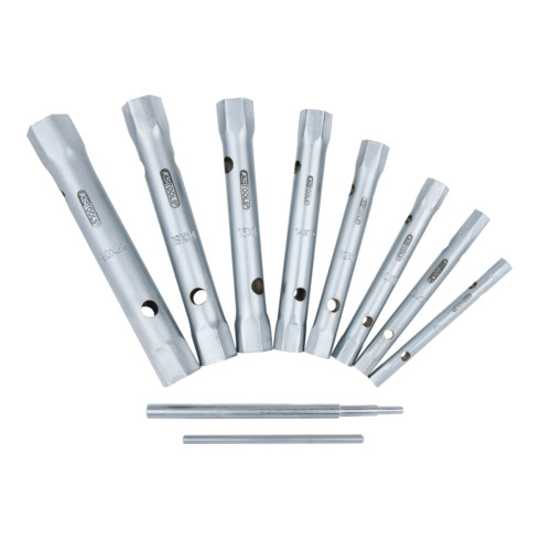 KS Tools CLASSIC Rohrsteckschlüssel-Satz, 10-teilig, 6x7-20x22mm