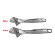 KS Tools CLASSIC Rollgabelschlüssel-Satz, verstellbar, 2-teilig