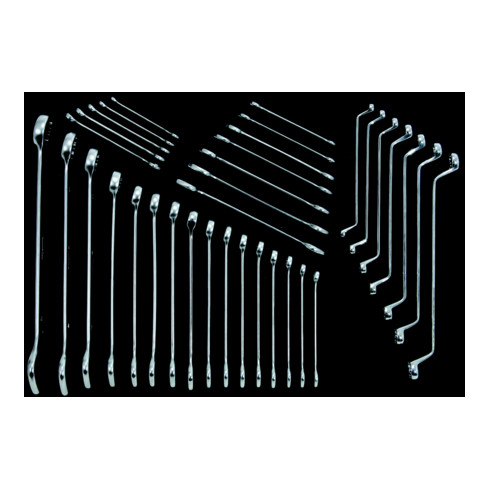 KS Tools CLASSIC steeksleutelset, 35-delig in 1/1 systeem insteek