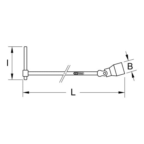 KS Tools CLASSIC T-Griff Gelenkschlüssel, XL